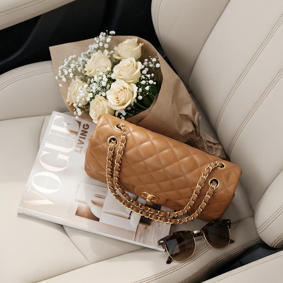 Luxury Flowers & Magazines Inside a Vehicle Seat - Safe Travels VIP Chauffeur Services