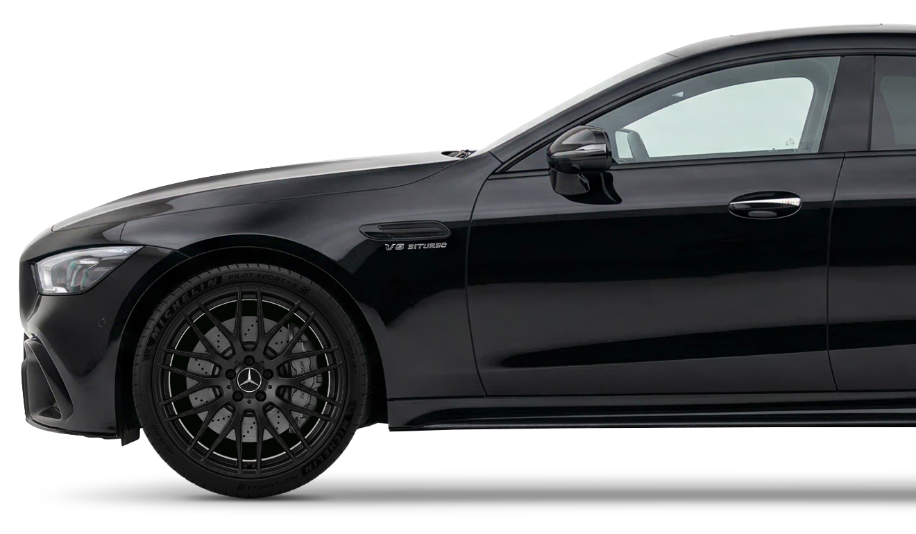 Black V8 BiTurbo Mercedes Benz - Safe Travels VIP Chauffeur Services